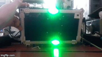 Demo of the LED strips on the bottom